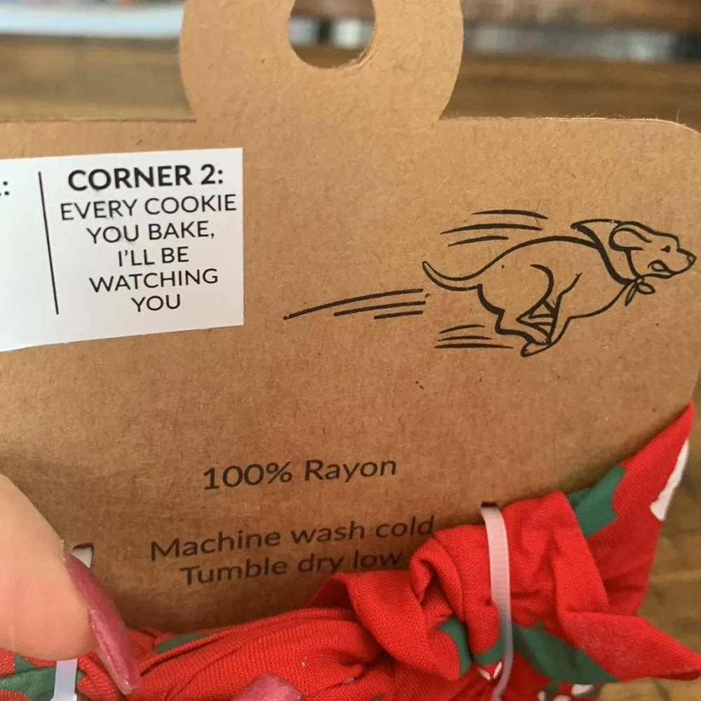 Dog’s Christmas “Cookie Tester” Pet Bandana
